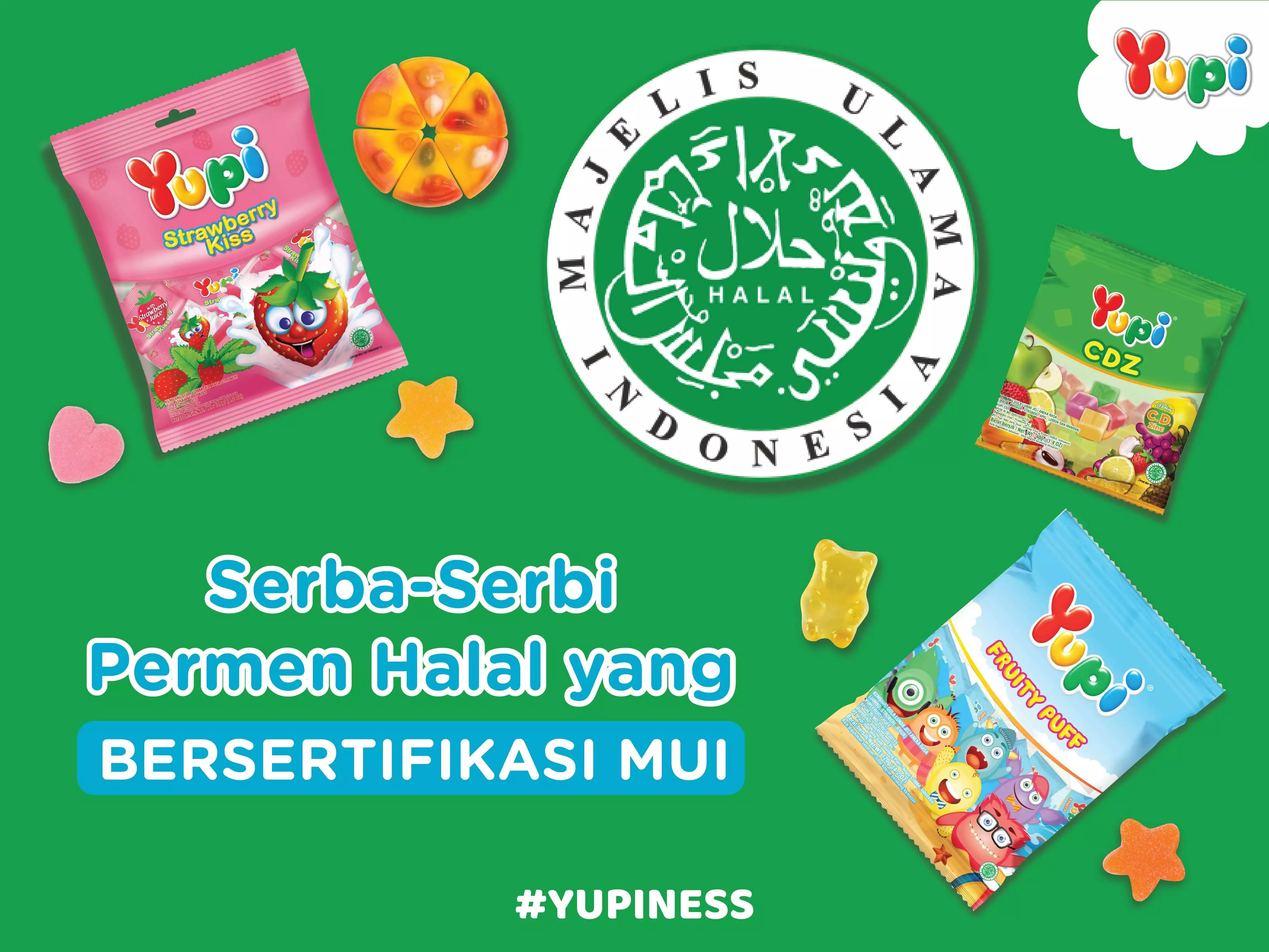 SerbaSerbi Permen Halal yang Bersertifikasi MUI Yupi